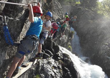 Via ferrata de Saint Christophe en Oisans avec Christelle Morin