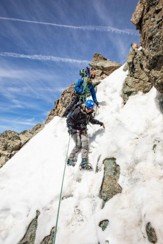 Course d’alpinisme – le râteau ouest
