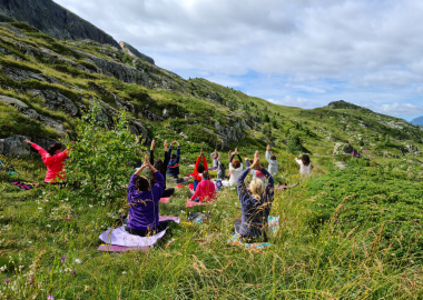 Yoga insolite – respirer le bon air alpin !