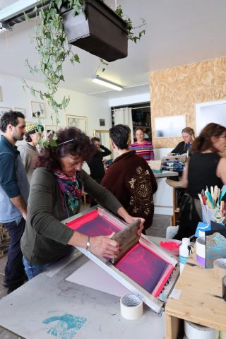 Stage de sérigraphie – Atelier Do it yourself avec L&rsquo;Ile de Dante_Villar-d&rsquo;Arêne