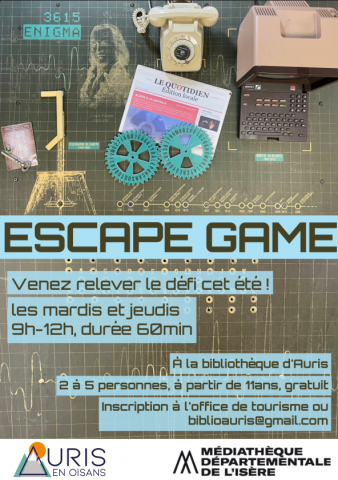 Escape Game à la bibliothèque_Auris-en-Oisans