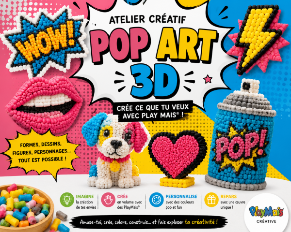 Atelier créatif « Pop art 3D »_Auris-en-Oisans