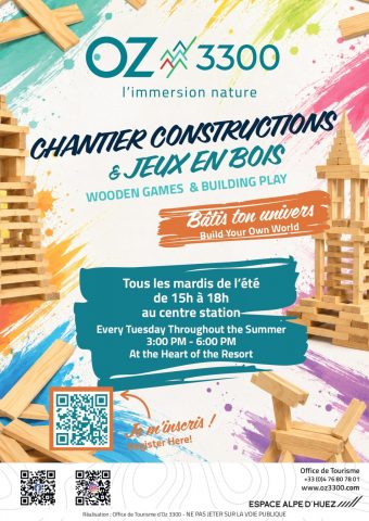 Constructions géantes et jeux en bois_Oz-en-Oisans