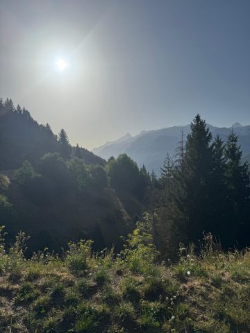 Vue depuis la foret de Piégut