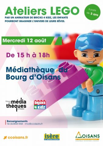 atelier LEGO à la médiathèque_Le Bourg-d&rsquo;Oisans