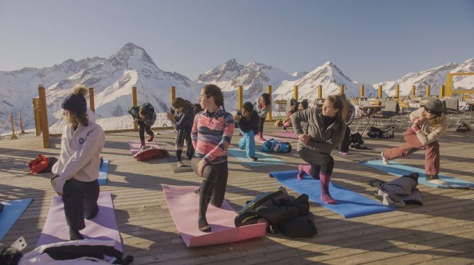 Yoga plein air hiver