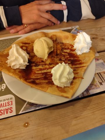 Crepe bretonne au caramel maison