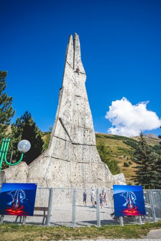 Mur d&rsquo;escalade Les Aiguilles de Champamé